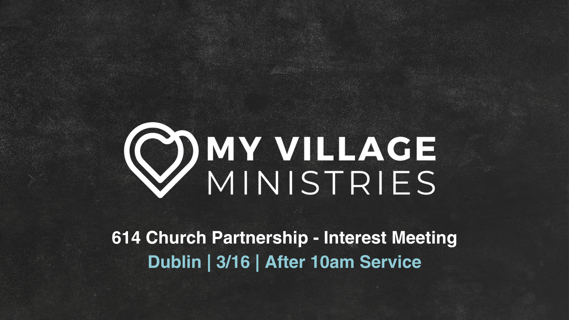 Featured image for My Village Ministries Interest Meeting – Dublin