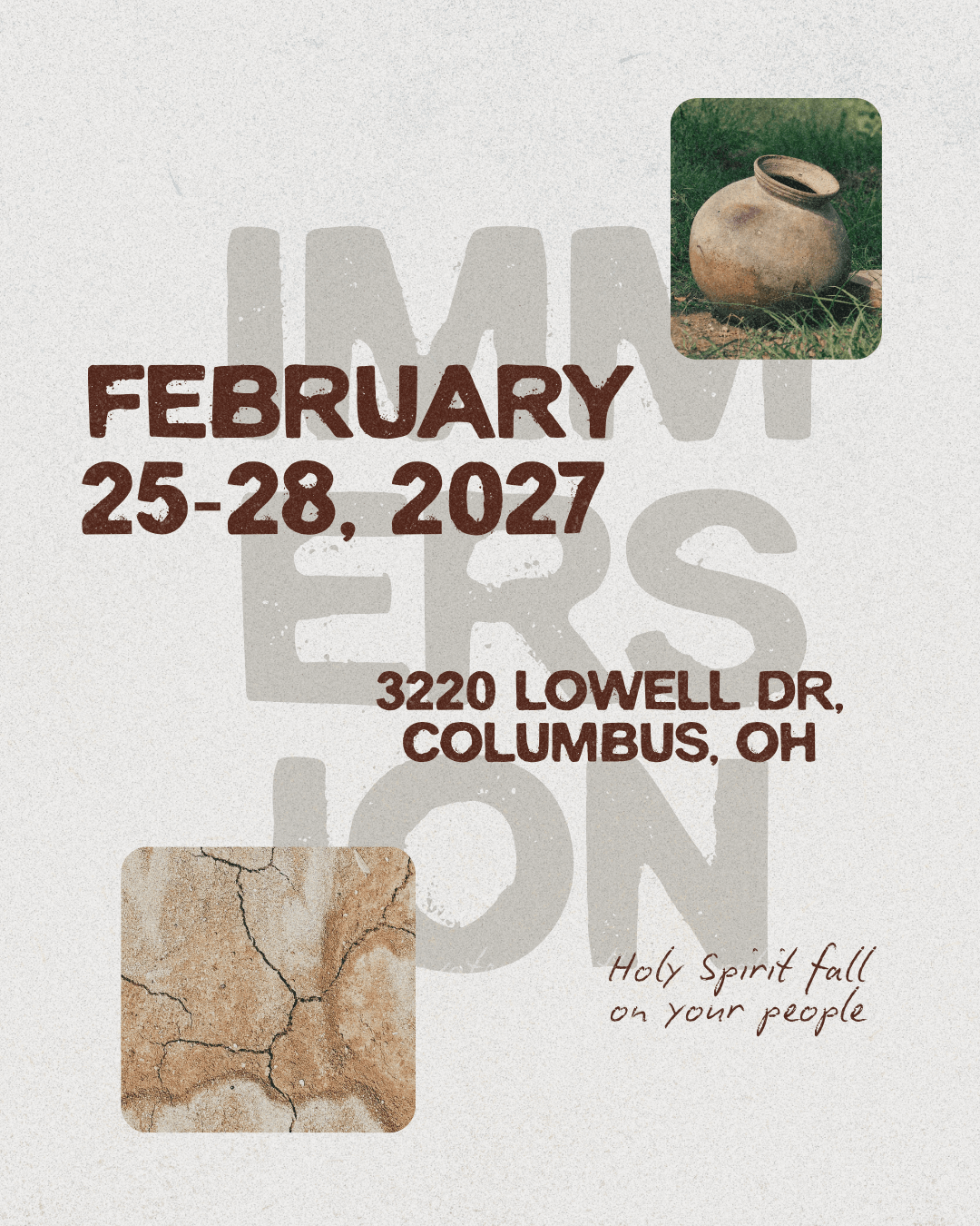 february 25-28, 2027, 3220 Lowell Dr, Columbus, OH